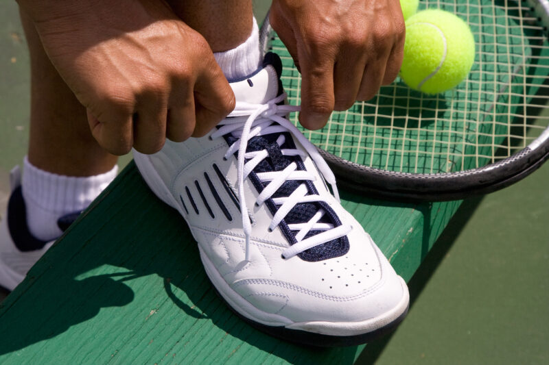 Tennis player shoe