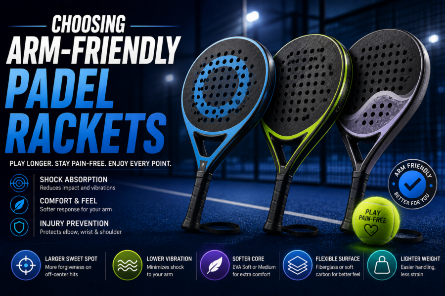 Choosing Arm-Friendly Padel Rackets