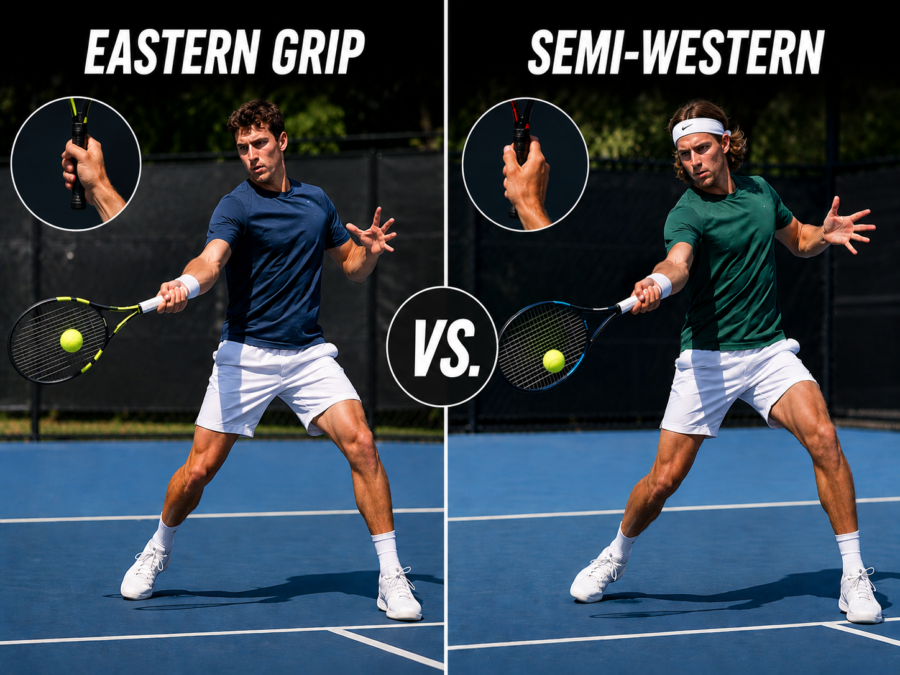 Eastern vs Semi-Western Forehand Grip in Tennis