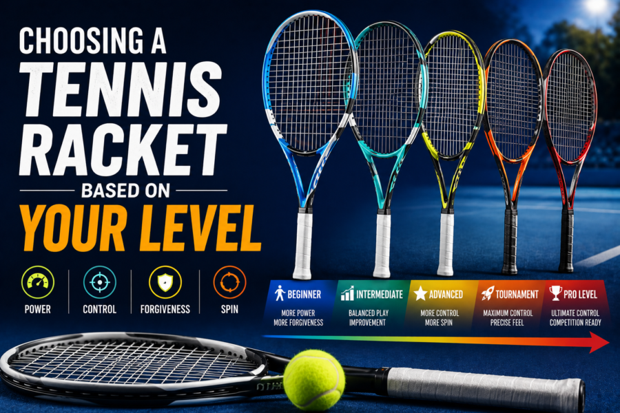 Choosing a Tennis Racket Based on Your Level