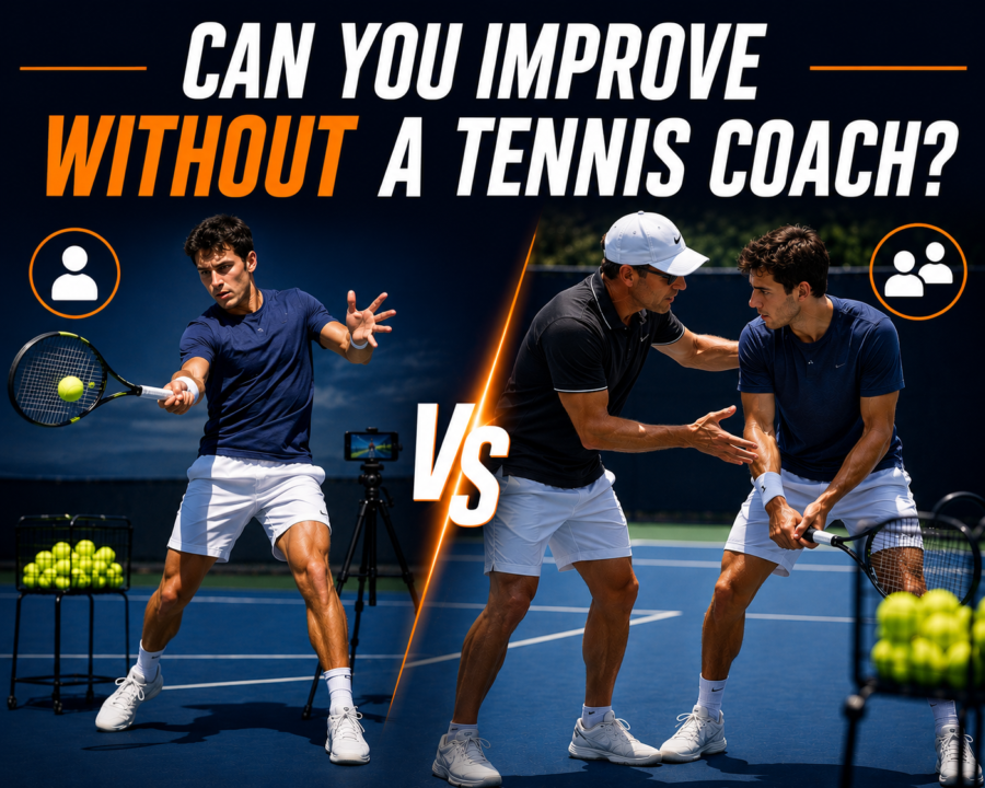 Can You Improve Without a Tennis Coach?