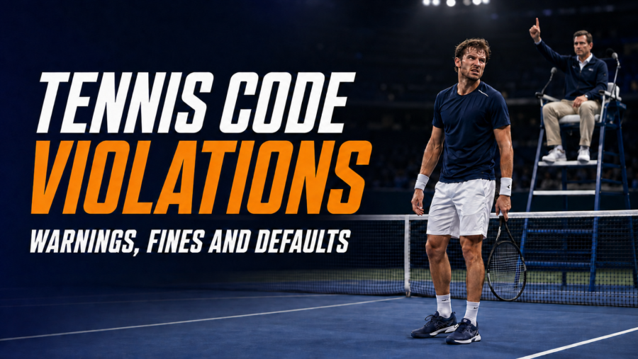 Tennis Code Violations Explained Warnings, Fines and Defaults