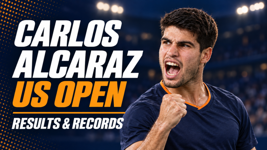 Carlos Alcaraz at the US Open Results, Titles and Records