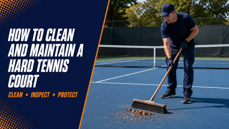 How To Clean and Maintain a Hard Tennis Court