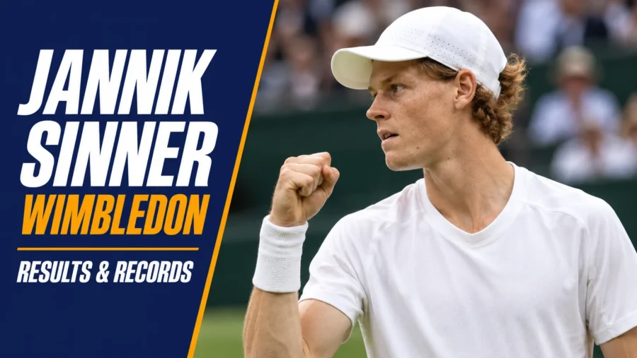 Jannik Sinner at Wimbledon: Results and Career Record
